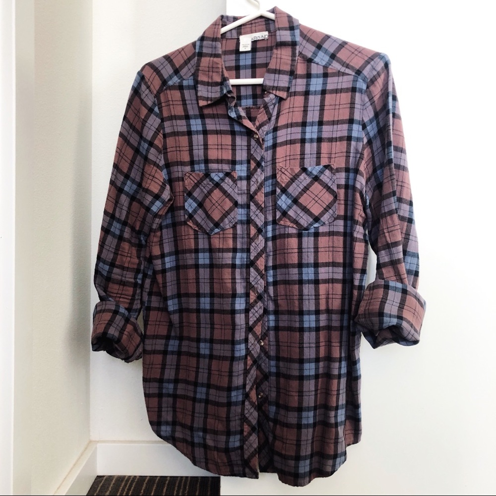 Super Soft Plaid Button Down Shirt